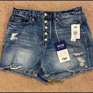 BNWT YMI Dream Jean High Rise Shorts